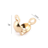 14K Filled Thread Clip Buckles for DIY Jewelry Making