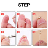 14K Filled Thread Clip Buckles for DIY Jewelry Making