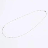 6Pcs Rhodium Silver Necklace 1.6mm Bamboo Chains For Jewelry Making