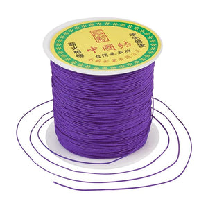 0.8mm Nylon Cord Thread Beading Braided Bracelet Jewelry Making 90m/roll