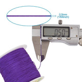 0.8mm Nylon Cord Thread Beading Braided Bracelet Jewelry Making 90m/roll