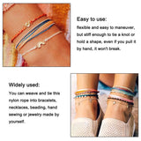 0.8mm Nylon Cord Thread Beading Braided Bracelet Jewelry Making 90m/roll