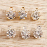 60pcs Clear Crystal Charms for DIY Earrings Bracelets Pendants Necklace Jewelry