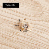 60pcs Clear Crystal Charms for DIY Earrings Bracelets Pendants Necklace Jewelry