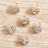 60pcs Clear Crystal Charms for DIY Earrings Bracelets Pendants Necklace Jewelry