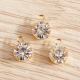 60pcs Clear Crystal Charms for DIY Earrings Bracelets Pendants Necklace Jewelry