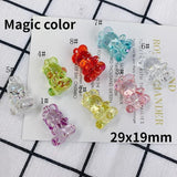 6pcs Acrylic Bear Pendant DIY Earrings Material
