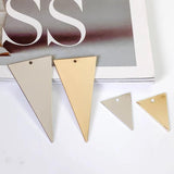 Metal Triangle Eardrop Charms for Jewelry Making 8pcs