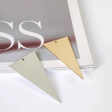 Metal Triangle Eardrop Charms for Jewelry Making 8pcs