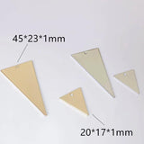 Metal Triangle Eardrop Charms for Jewelry Making 8pcs