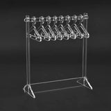 Acrylic Jewelry Display Stand with 8Pcs Hangers