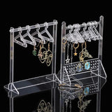 Acrylic Jewelry Display Stand with 8Pcs Hangers