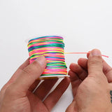 1mm Multicolor Chinese Knot String Nylon Rope for DIY Jewelry Making