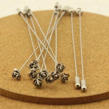 10pcs Crystal Flower Head Brooch Pin Jewelry Copper Rhodium Safety Pins