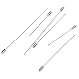 10pcs Crystal Flower Head Brooch Pin Jewelry Copper Rhodium Safety Pins