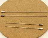 10pcs Crystal Flower Head Brooch Pin Jewelry Copper Rhodium Safety Pins