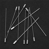 10pcs Crystal Flower Head Brooch Pin Jewelry Copper Rhodium Safety Pins