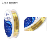 Copper Wire for Jewelry Making DIY - 0.3mm, 0.4mm, 0.5mm