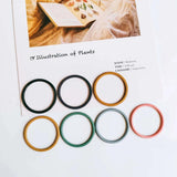 Round Loop Circle Eardrop Accessories Metal Pendant Earring Necklace Charms