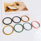 Round Loop Circle Eardrop Accessories Metal Pendant Earring Necklace Charms