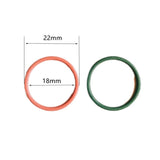 Round Loop Circle Eardrop Accessories Metal Pendant Earring Necklace Charms