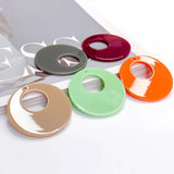 Resin Plastic Acrylic Eardrop Charms 8pcs