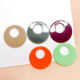 Resin Plastic Acrylic Eardrop Charms 8pcs