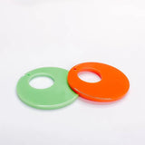 Resin Plastic Acrylic Eardrop Charms 8pcs