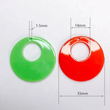 Resin Plastic Acrylic Eardrop Charms 8pcs