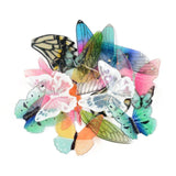 10pcs Colorful Butterfly Wings Acrylic Pendants Jewelry DIY Earrings