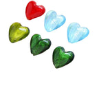 5pc 20*20mm Retro Glass Heart Beads DIY Jewelry Accessories