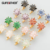 Nickel Free 18k Plated Zircon Ear Clip Earrings for Women