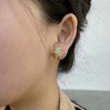 Nickel Free 18k Plated Zircon Ear Clip Earrings for Women