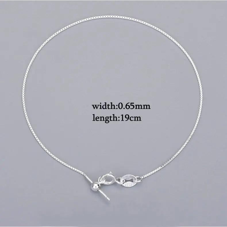925 Sterling Silver Adjustable Chain for DIY Bracelet Making