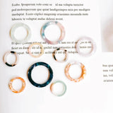 Round Circle Resin Plastic Acetic Acid Eardrop 10pcs