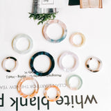 Round Circle Resin Plastic Acetic Acid Eardrop 10pcs