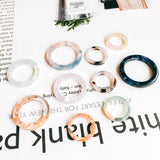Round Circle Resin Plastic Acetic Acid Eardrop 10pcs