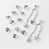 4PCS 10mm Heart Glass Pendant Charms Jewelry Making Eardrop DIY Necklace