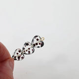 4PCS 10mm Heart Glass Pendant Charms Jewelry Making Eardrop DIY Necklace