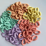 50pcs Acrylic Chains Beads Twisted Chain Link Loose Beads for DIY Jewelry