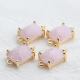 18k Plated Zircon Pendant 6pcs
