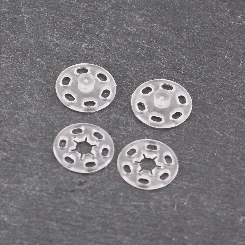 100pcs Small Invisible Resin Snap Buttons DIY Sewing Accessory