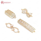 Champagne Brass Zircon Charms Pendants