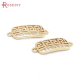 Champagne Brass Zircon Charms Pendants
