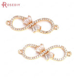 Champagne Brass Zircon Charms Pendants