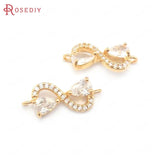 Champagne Brass Zircon Charms Pendants