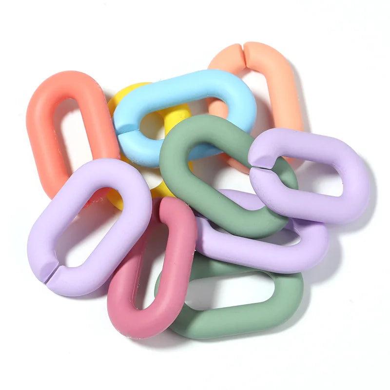 Acrylic Twisted Chains Beads DIY Jewelry Findings 20-100pcs