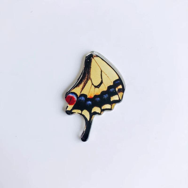 8pcs Acrylic Resin Butterfly Wing Eardrop Accessories