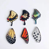 8pcs Acrylic Resin Butterfly Wing Eardrop Accessories