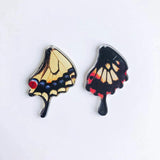 8pcs Acrylic Resin Butterfly Wing Eardrop Accessories